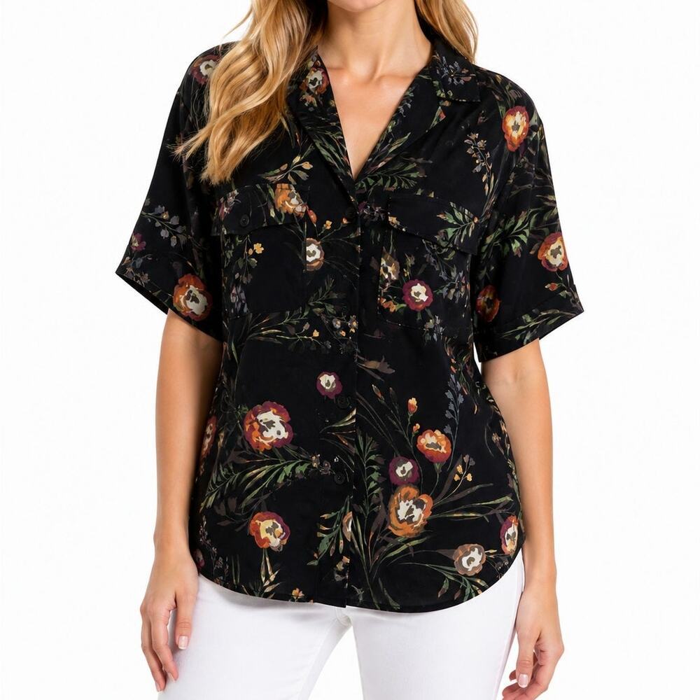 DR 2 Dark Floral Blouse